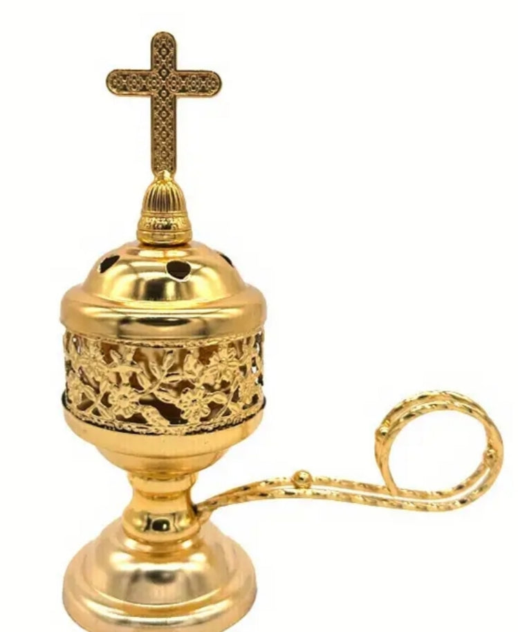 Incense burner gold