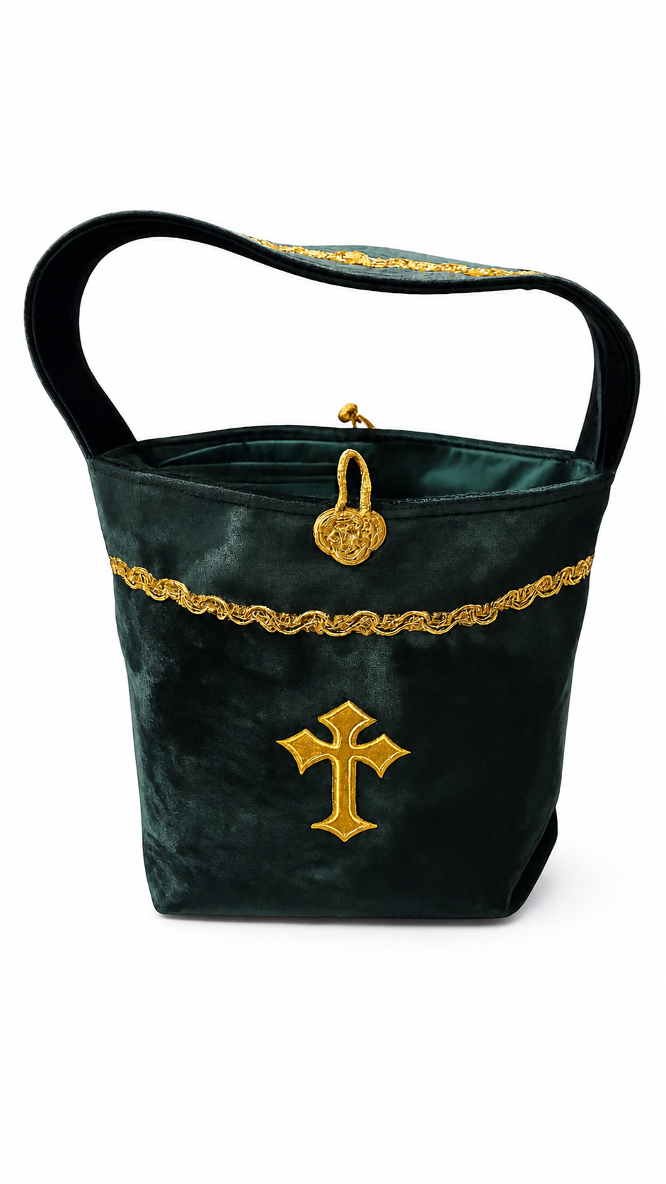 Wine and Wheat Bag (emerald green)