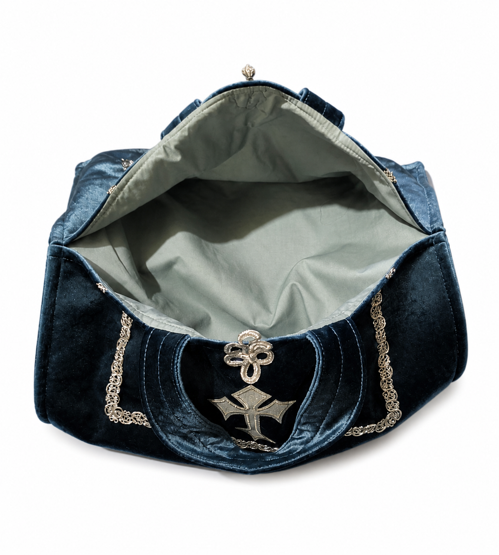 Pogacha Bag (blue velvet)